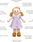 The Clementine Collective knitted doll Amelia