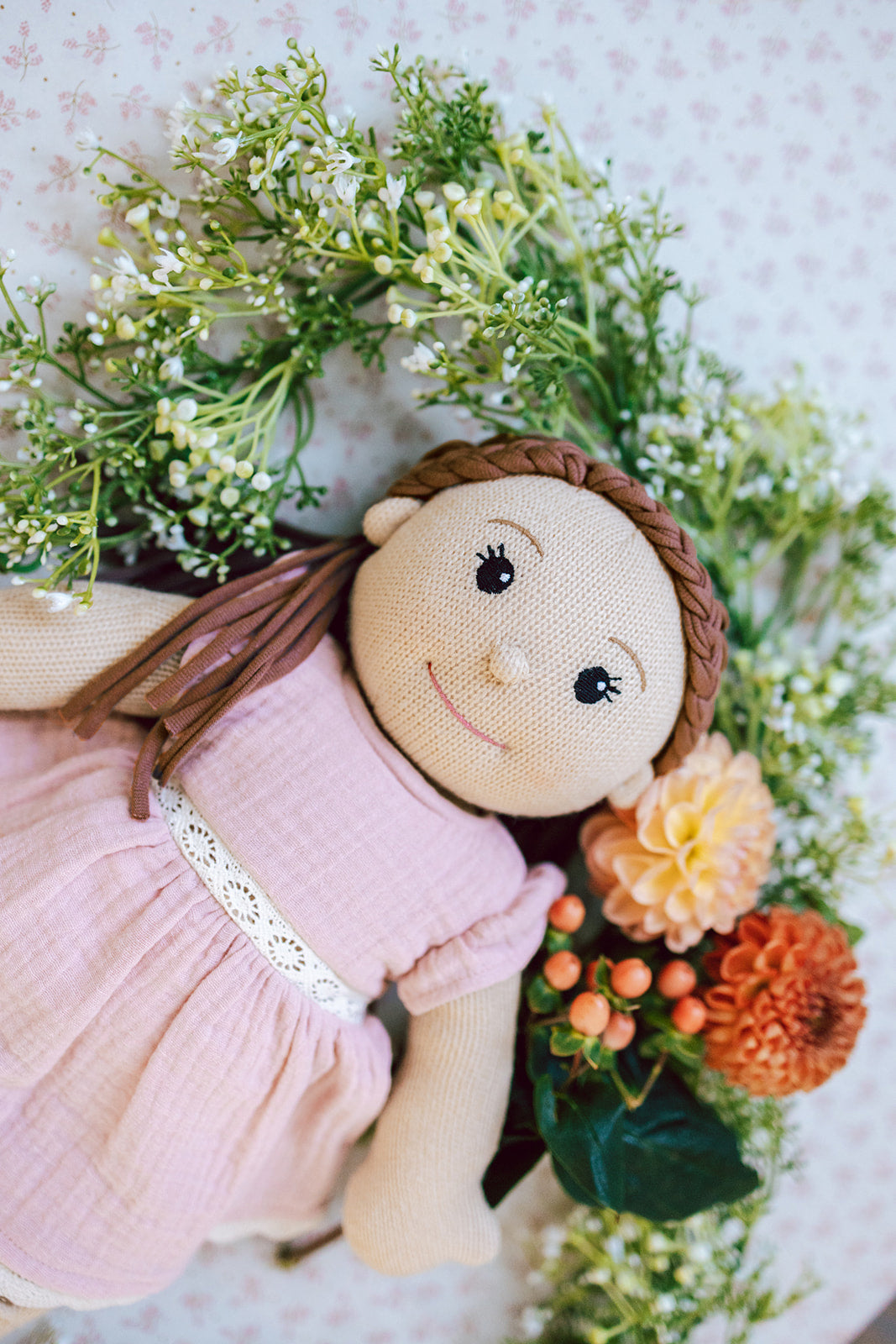 The Clementine collective knitted doll Clara Poppie Toys