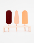 SABO concept  Ice cream bars / Chocolate, Strawberry and Peach