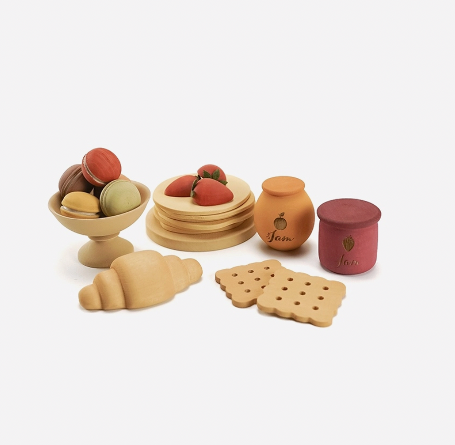 Wooden 2024 food set