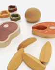 SABO concept  Wooden Play Food Set | Dinner